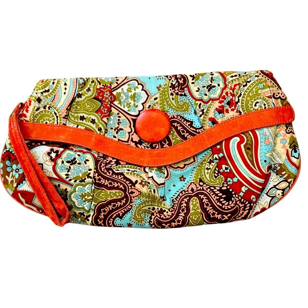 Paisley Oversized Clutch Purse NEW